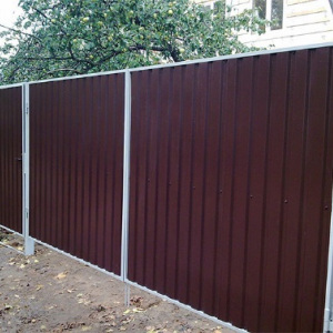 Забор из профнастила